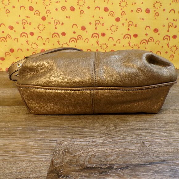 TIGNANELLO NWT Women's Leather Brass Pebble Large Bucket Style Purse - Picture 7 of 14